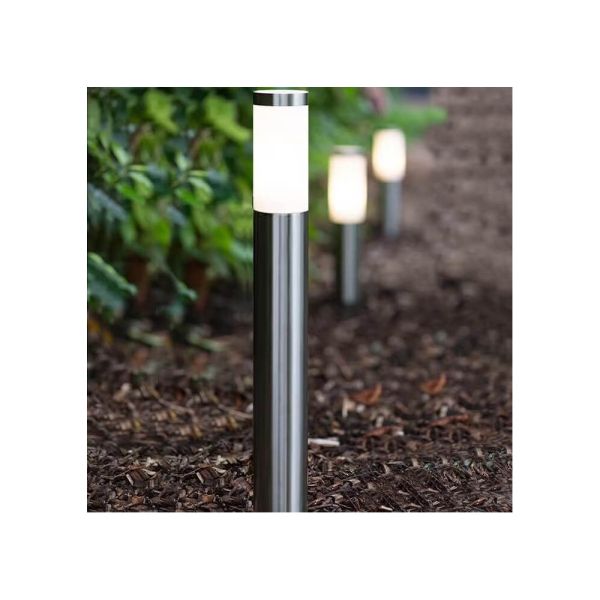 60cm Bollard for LED E27 Bulb - Stainless Steel - IP65