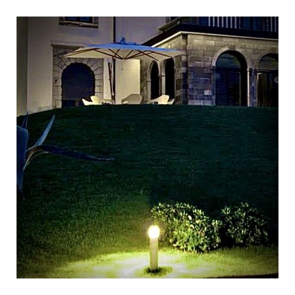 60cm Bollard for LED E27 Bulb - Stainless Steel - IP65