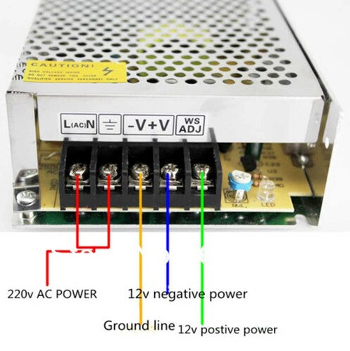60W 12V DC Power Supply 5A - Voltage Transformers - Accessories