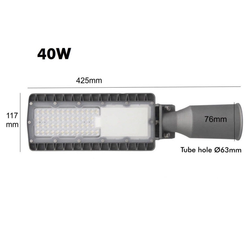 60W HALLEY LED Streetlight with BRIDGELUX Chip - 4000K / CLEARANCE - Delivery 2-4 working days - LED Streetlight