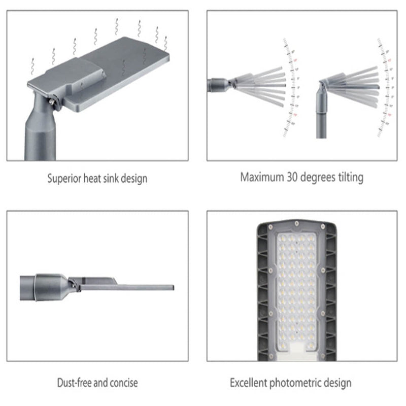 60W HALLEY LED Streetlight with BRIDGELUX Chip - 4000K / CLEARANCE - Delivery 2-4 working days - LED Streetlight