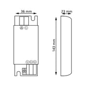 60W Power Supply Slim 12V 5A Aluminum IP20 - Power - Accessories