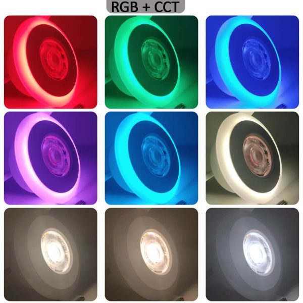 6W LED Downlight  RGB+CCT with Remote Control