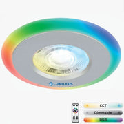 6W LED Downlight with Remote Control LUMILEDS Chip RGB CCT - LED Downlight