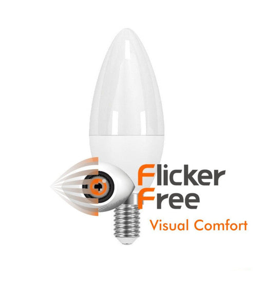 6W C37 E14 LED Candle Bulb with OSRAM Chip 3000K - LED Light Bulbs - Lamps