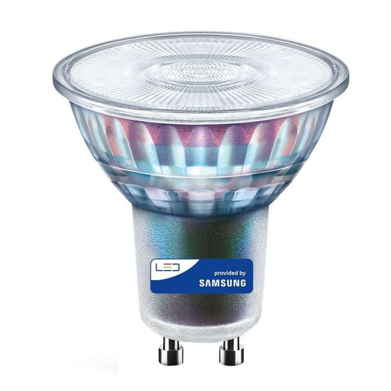 6W Dimmable GU10 Glass LED Bulb with SAMSUNG Chip 3000K - GU10 Bulb