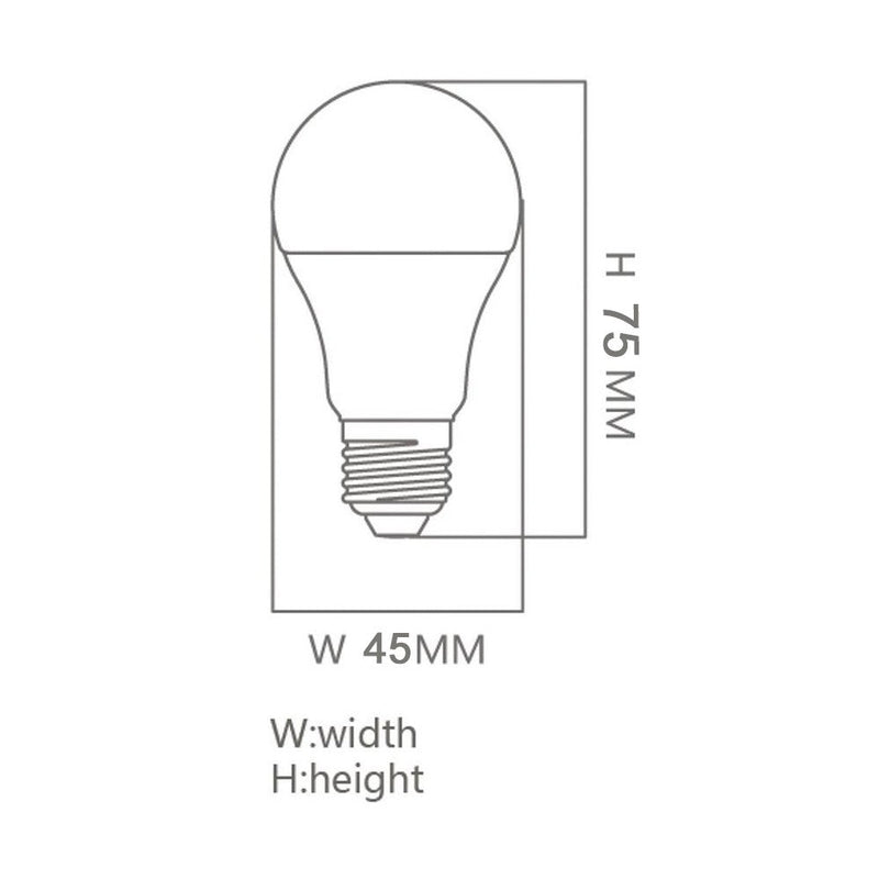 6W E27 LED Bulb with OSRAM Chip 6000K - E27 Bulb