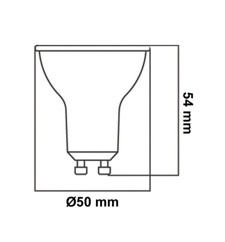 6W GU10 Glass LED Bulb with SAMSUNG Chip 5700K - Lamps