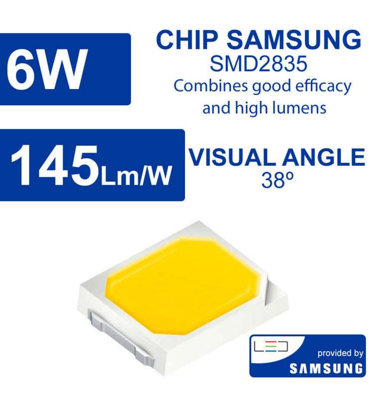 6W GU10 Glass LED Bulb with SAMSUNG Chip 5700K - Lamps