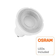 6W GU10 LED Bulb with OSRAM Chip Clear Cover 6000K - GU10 Bulb