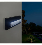 6W KOUVOLA LED Wall Light in Black IP65 3CCT - Wall Light Fixtures - Bollard Lights