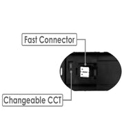 6W KOUVOLA LED Wall Light in Black IP65 3CCT - Wall Light Fixtures - Bollard Lights