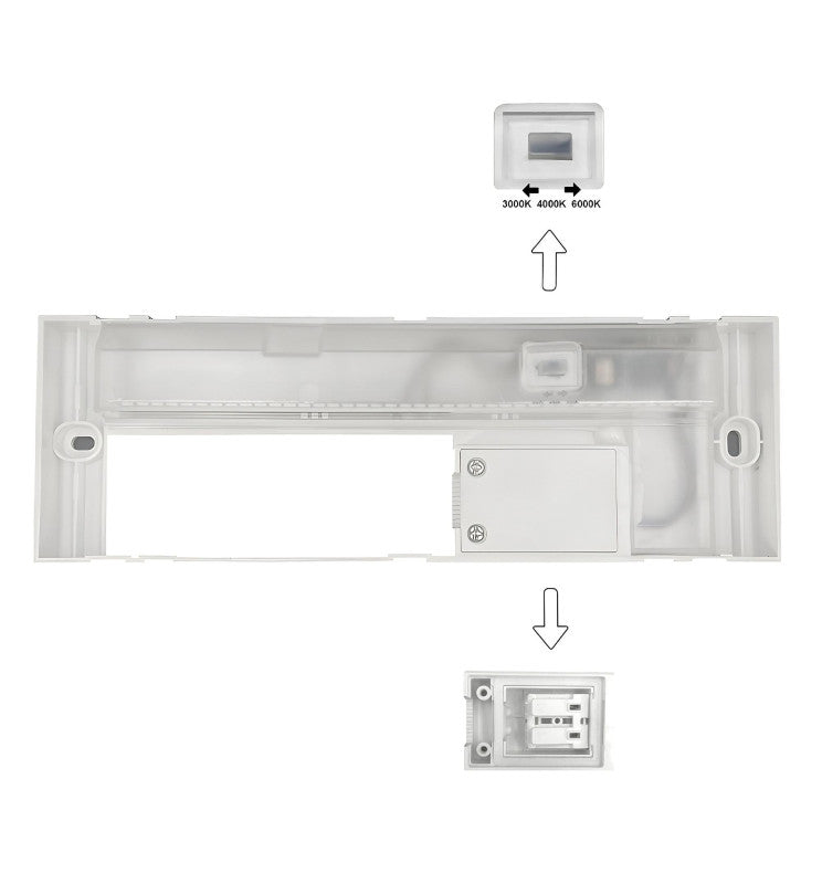 6W KOUVOLA LED Wall Light in White IP65 3 CCT - LED Wall light