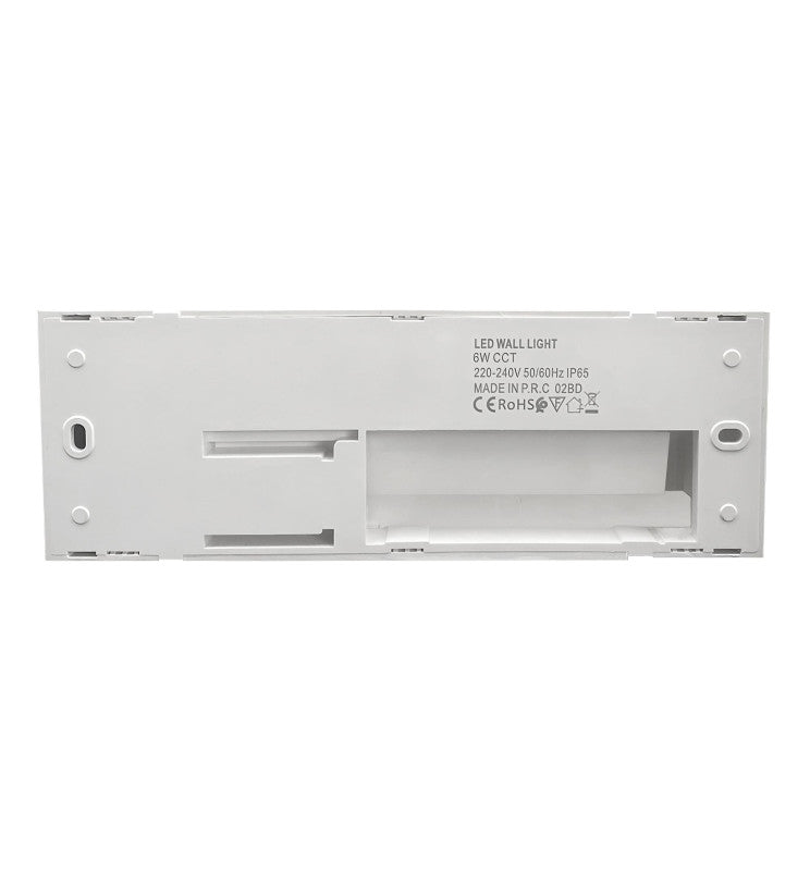 6W KOUVOLA LED Wall Light in White IP65 3 CCT - LED Wall light