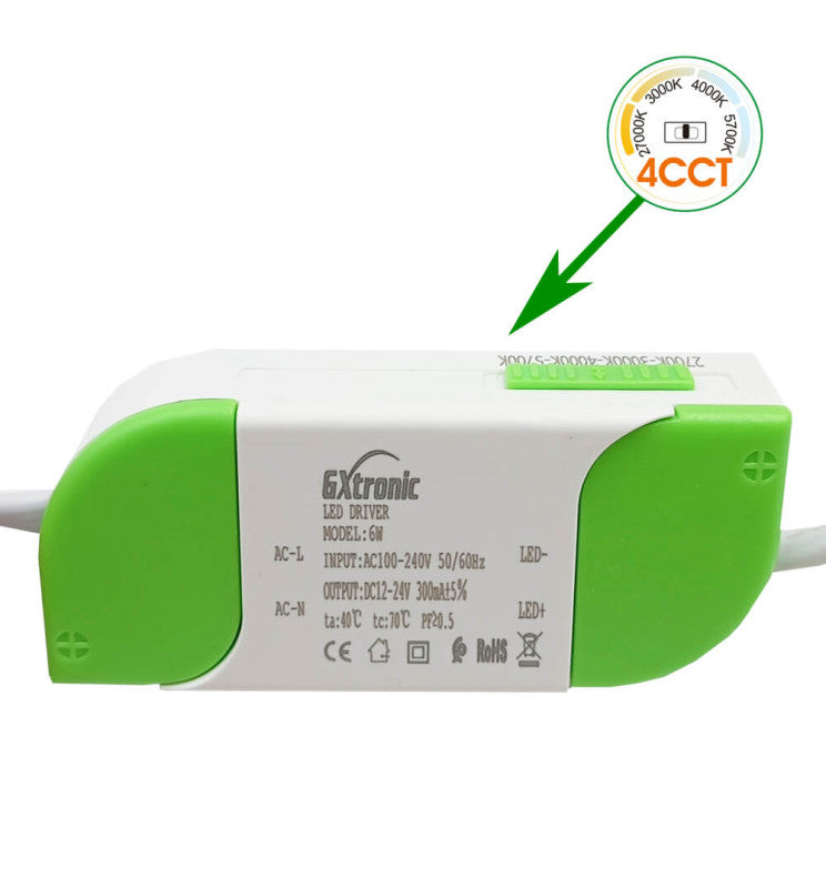 6W Round Slim LED Downlight with OSRAM Chip 4CCT