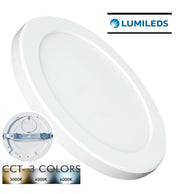 6W Round MOSS LED Ceiling Light White with Adjustable Cut Out 3 CCT - Ceiling Light Fixtures - Downlights