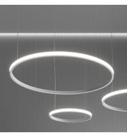77W Circular SPACE VENUS LED Pendant Light in White 120cm - Ceiling Light Fixtures - Decorative Lighting