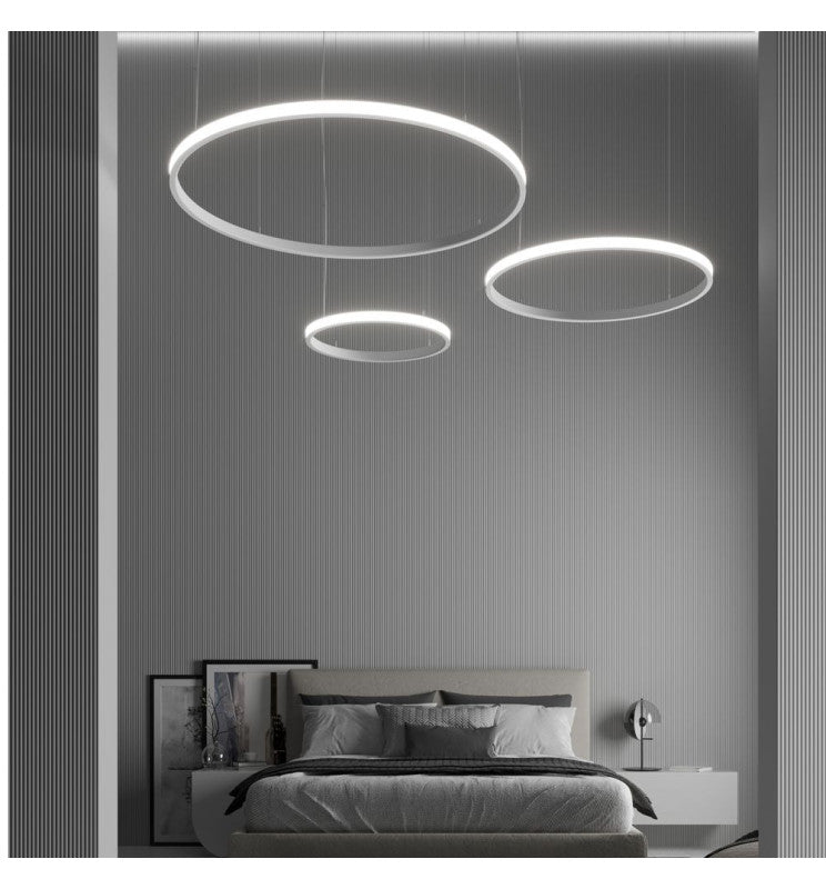 77W Circular SPACE VENUS LED Pendant Light in White 120cm - Ceiling Light Fixtures - Decorative Lighting