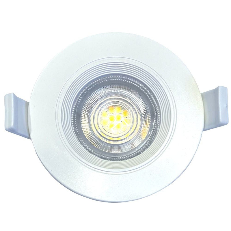 7W Round LED Downlight in White with OSRAM Chip IP54 3 CCT - LED Downlight