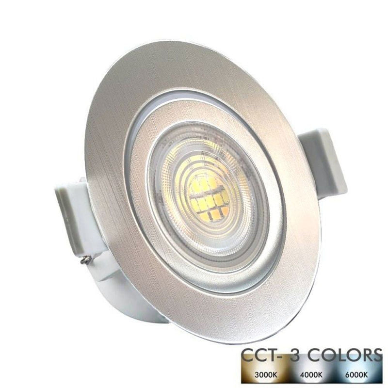 7W Round LED Downlight in Gold with OSRAM Chip 3 CCT - LED Downlight