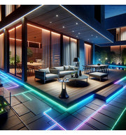 8W Dimmable LED Strip 220V RGB IP65 with Remote - 50m - Light Ropes & Strings - Strip Lights