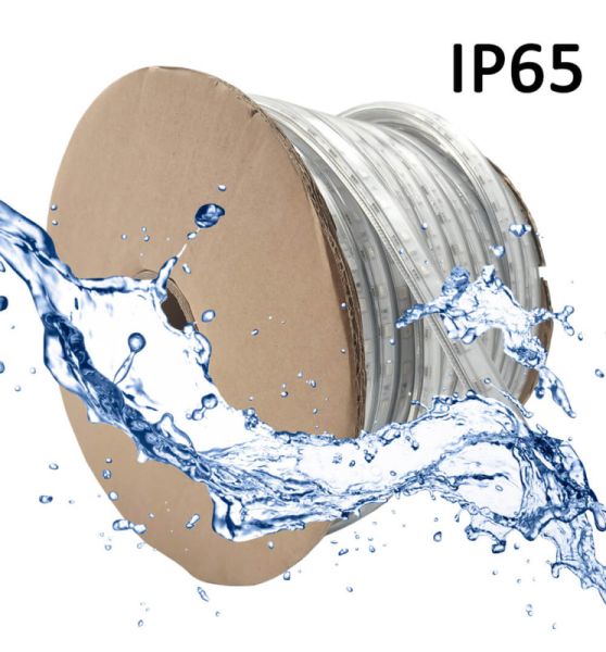 8W Dimmable LED Strip 220V RGB IP65 with Remote - 50m - Light Ropes & Strings - Strip Lights
