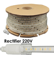 8W Dimmable LED Strip with Rectifier Cable 50m 5700K - Light Ropes & Strings - Strip Lights