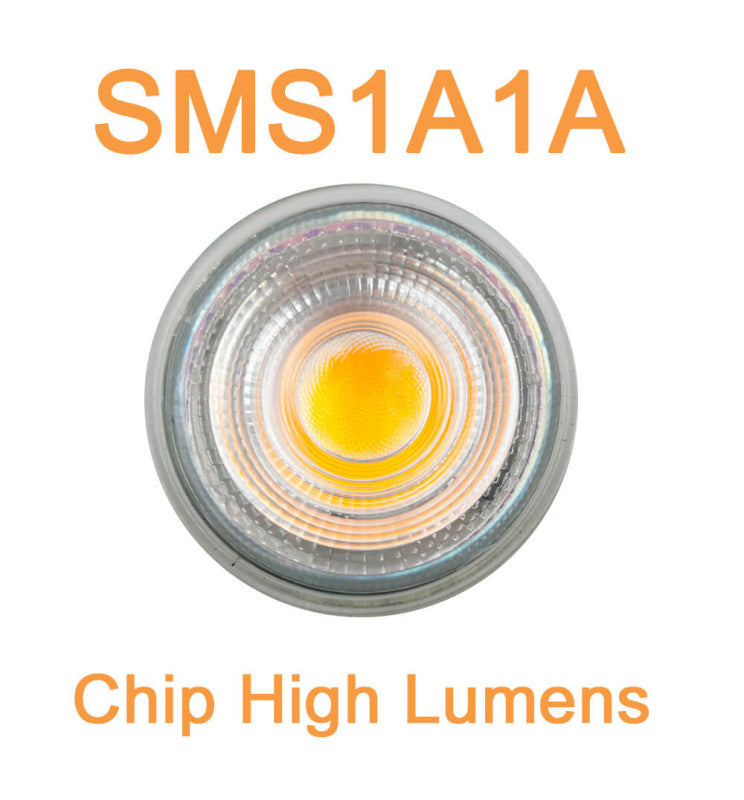 8W HIGH LUMINOSITY DIMMABLE LED GU10 Bulb - Glass - 24º 2700K - LED Light Bulbs - Lamps