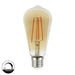 8W LED Filament Bulb Vintage E27 Gold ST64 - Dimmable - E27 Retro