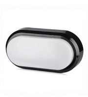 8W Oval LED Dome Light in Black 6400K - LED light