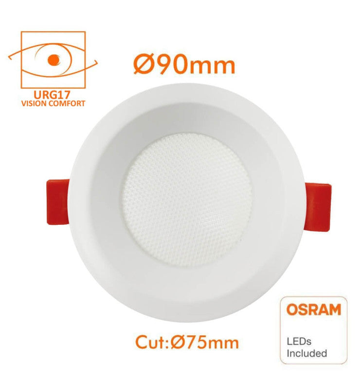 8W Round LED Downlight with OSRAM Chip 3 CCT - Ceiling Light Fixtures - Downlights
