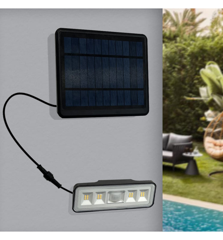 8W Solar LED Wall Light with PIR Motion Sensor 4000K - Wall Light Fixtures - Solar Lighting
