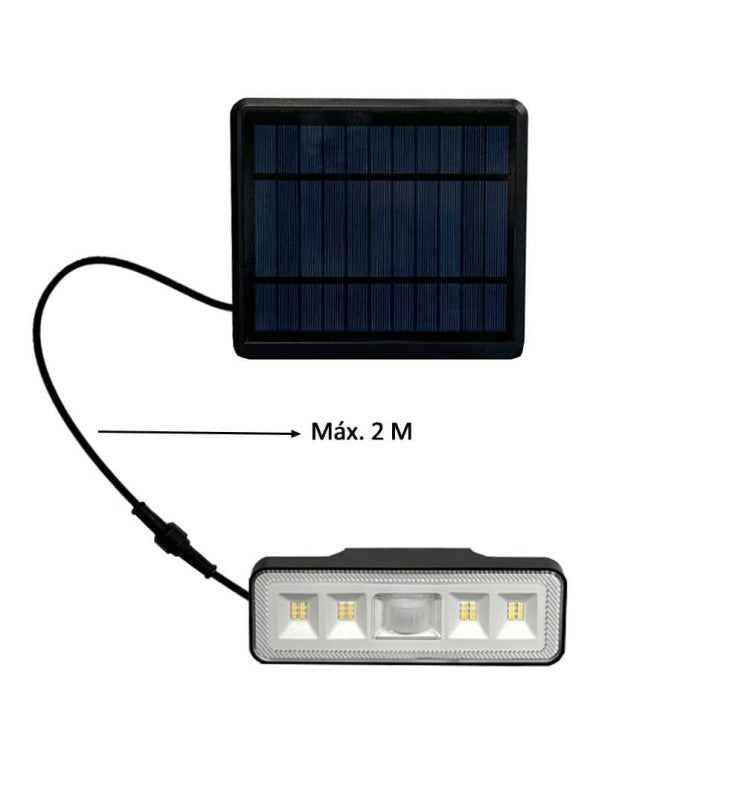 8W Solar LED Wall Light with PIR Motion Sensor 4000K - Wall Light Fixtures - Solar Lighting