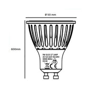9W Ceramic GU10 Energy Saving LED Light Bulb 6500K - LED Light Bulbs - Lamps