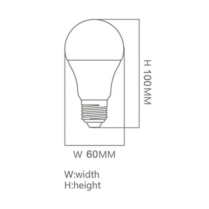 9W LED Bulb E27 A60 4000K - E27 Bulb