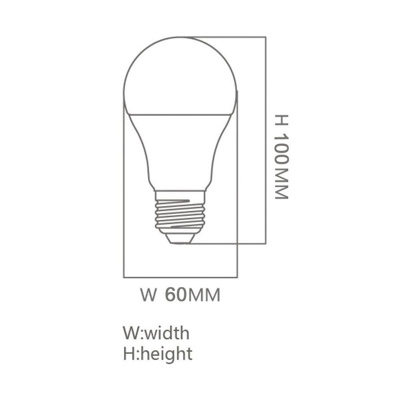 9W LED Bulb E27 A60 6000K - E27 Bulb