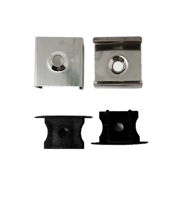 Recessed Aluminum Profile 2m in White or Black for LED Strip