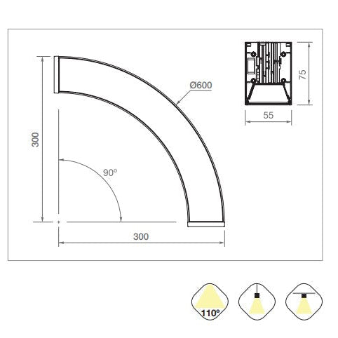 VERSA WHITE Curve LED Module 3CCT