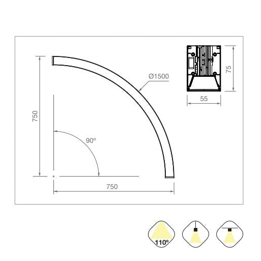 VERSA WHITE Curve LED Module 3CCT