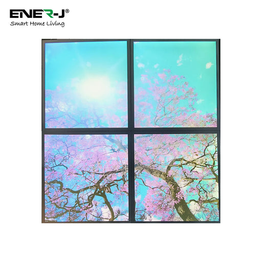 40w Set of 4 Cherry Blossom Tree LED Panel 60x60cms With 2D Effect -