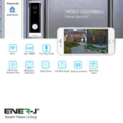 Smart WiFi Video Doorbell Camera with Plugin Chime - Door Bell