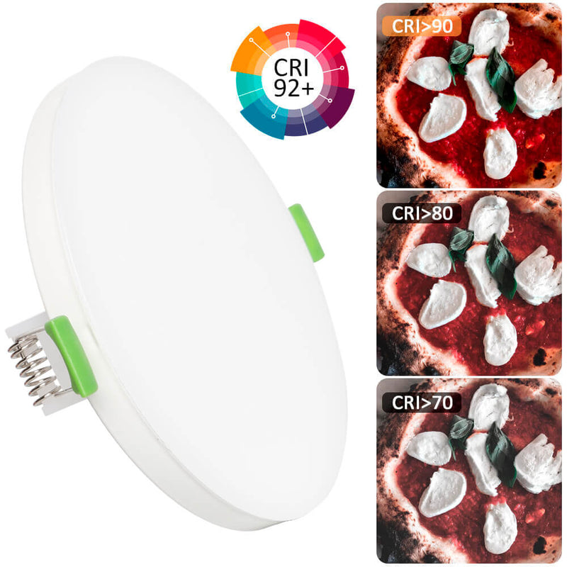 6W/9W/12W Selectable LED Downlight Frameless Adjustable Cut out 50-100mm 4CCT IP20
