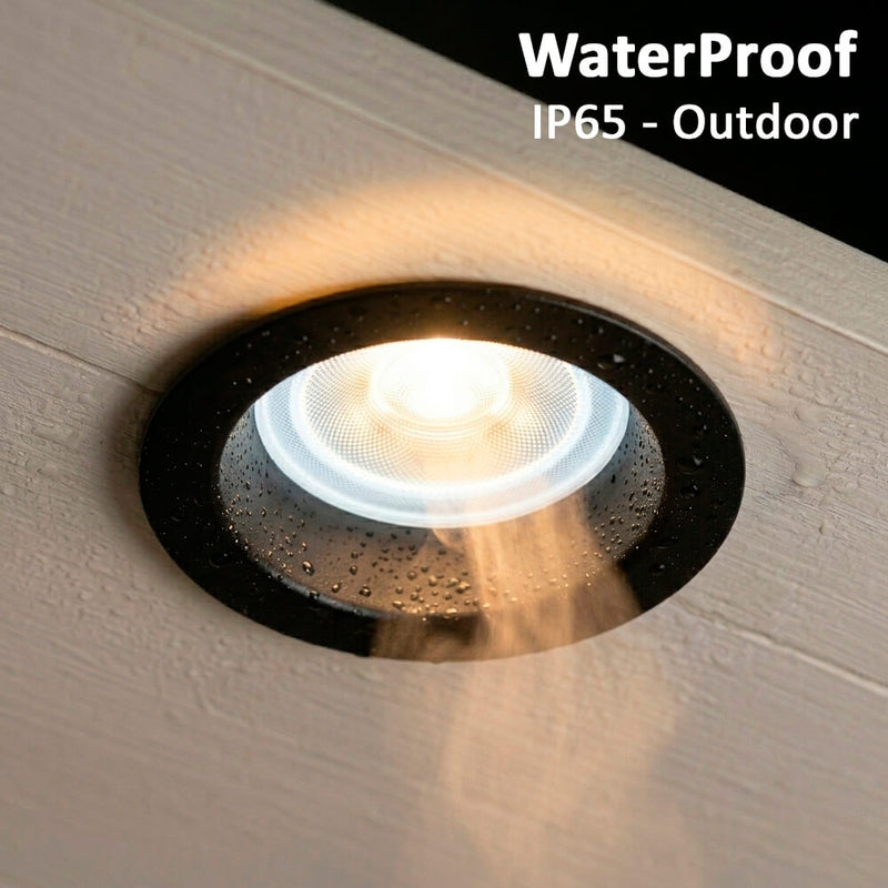 8W Fireproof Recessed LED Downlight TRIAC Dimmable 3CCT IP65