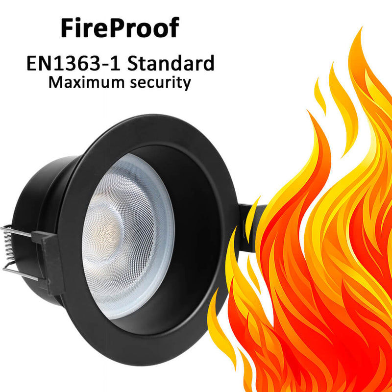 8W Fireproof Recessed LED Downlight TRIAC Dimmable 3CCT IP65