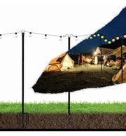 Set Of 2 Metal Supports For Outdoor Lighting 2.4 Meters - STANDARD 20-30 working days - LED Accessories