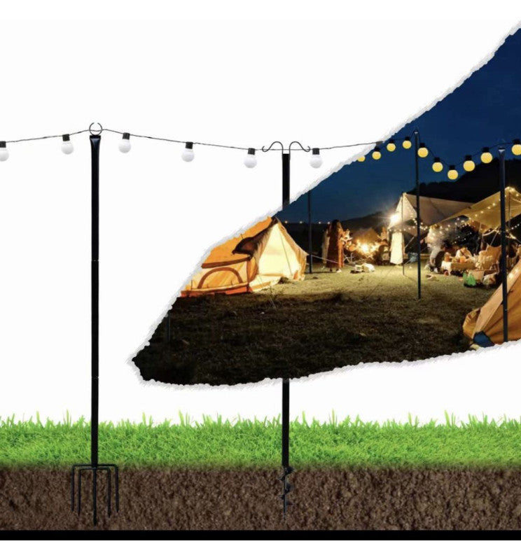 Set Of 2 Metal Supports For Outdoor Lighting 2.4 Meters - STANDARD 20-30 working days - LED Accessories