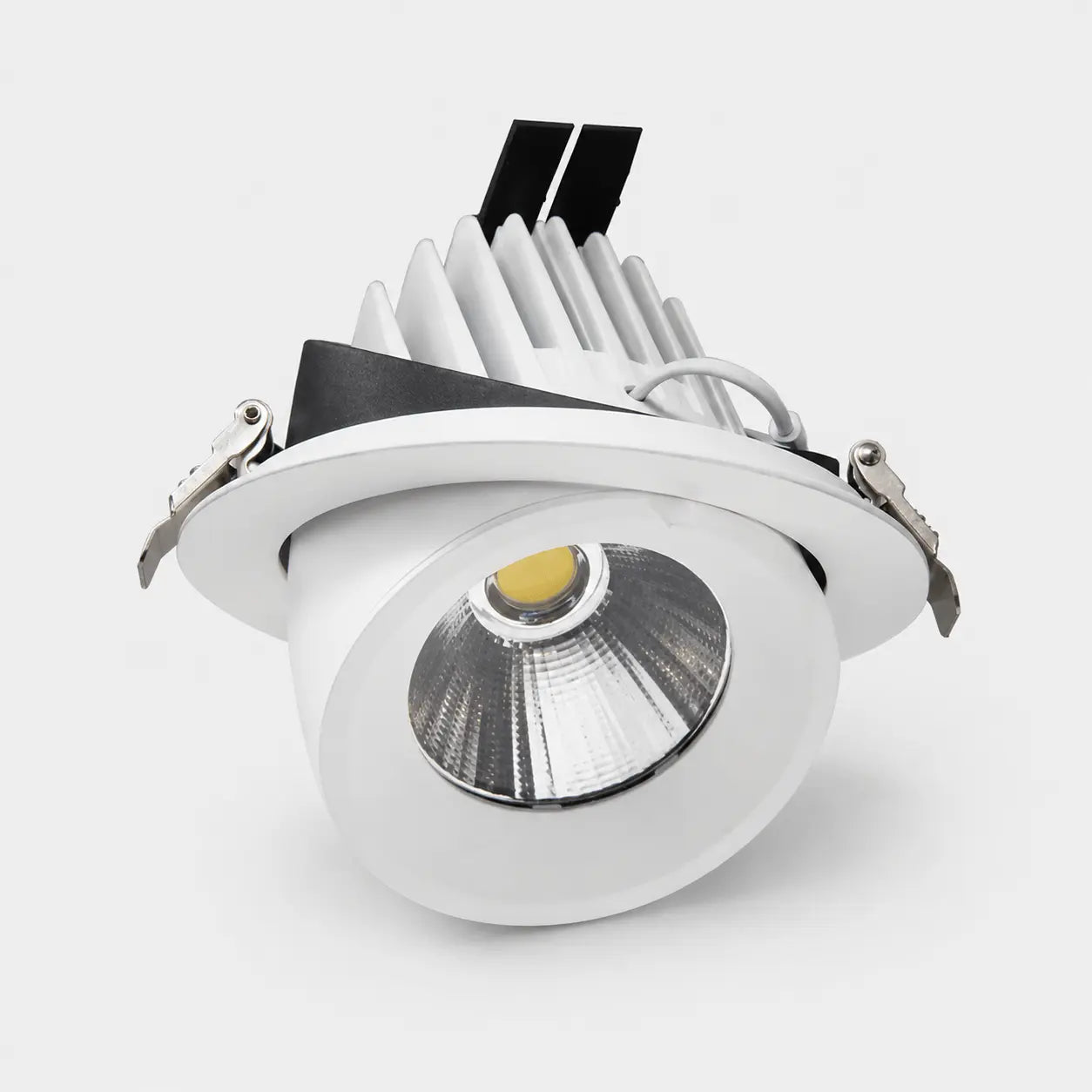 LED spotlight on a white background