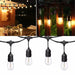 5.5m Outdoor Waterproof String for 8xE27 bulbs - LED light