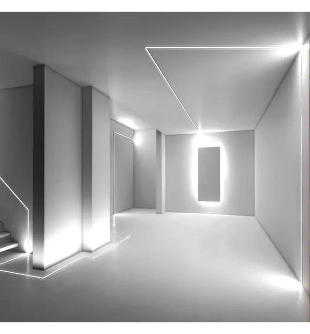 Surface Aluminum Profile 2m in White or Black 17mm x 7.8mm for LED Strip