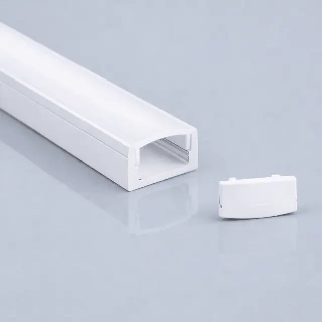 Surface Aluminum Profile 2m in White or Black 17mm x 7.8mm for LED Strip